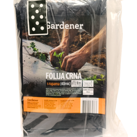 Črna folija z luknjami